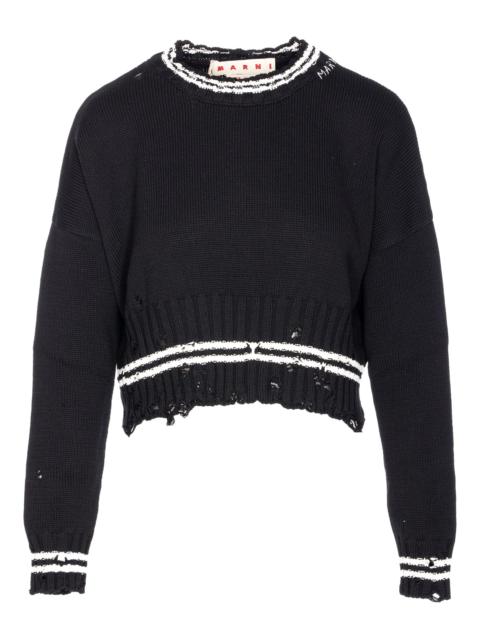 Marni Marni Distressed-effect Jumper