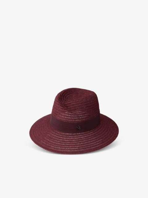 MAISON MICHEL Virginie woven-design fedora hat