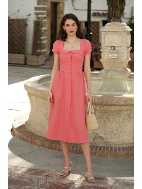 Gaâla Estelle Button Down Linen Dress