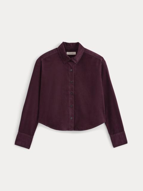 EVERLANE CROPPED SHIRT IN PINWALE CORDUROY