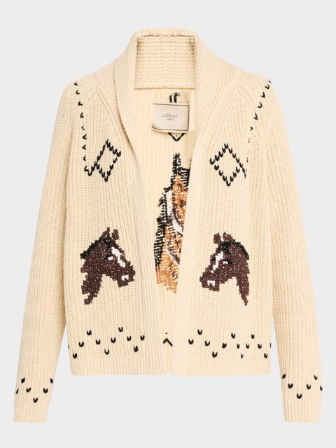THE GREAT. The Horse Lodge Cardigan