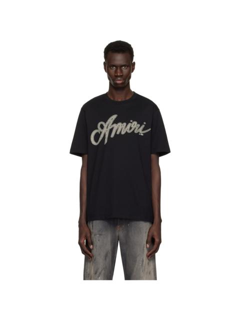 Black 'Amiri' Script T-shirt