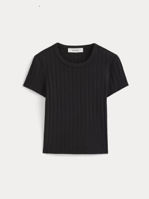 EVERLANE CROPPED CREW IN POINTELLE
