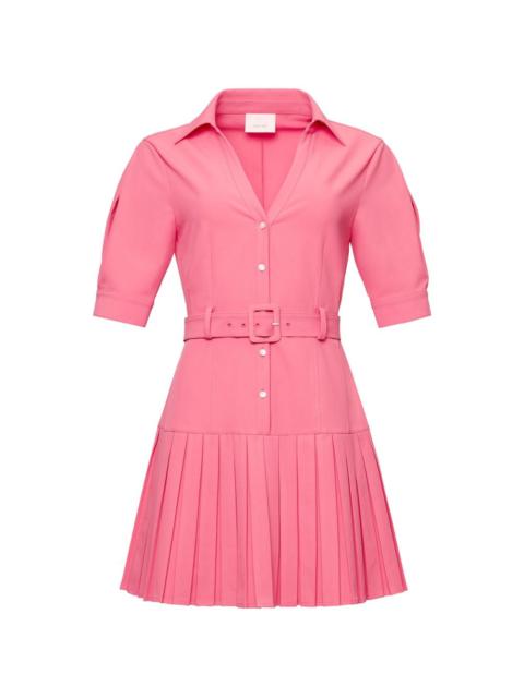 Cinq à Sept Moriah pleated belted mini dress