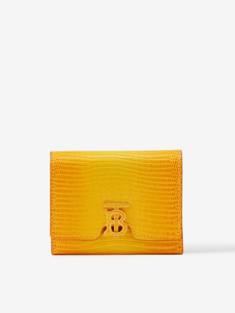 Burberry Embossed Leather TB Folding Wallet