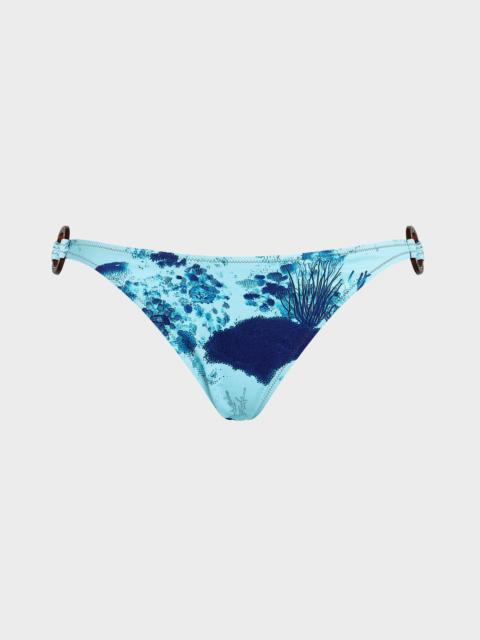 Vilebrequin WOMEN MINI BRIEF BIKINI BOTTOM CORAL REEF