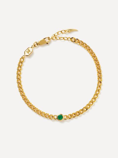 MISSOMA 18ct Gold-Plated Vermeil Silver May Birthstone Chain Bracelet