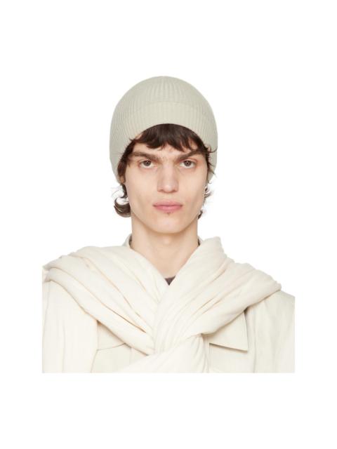 Rick Owens Off-White Hollywood Ribbed Beanie