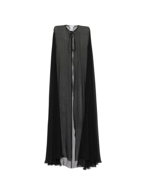 ZUHAIR MURAD silk chiffon cape