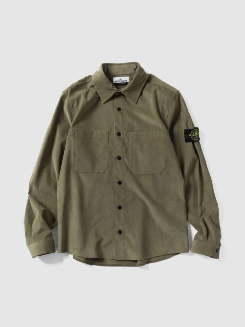 Stone Island Cotton Corduroy Shirt Military Green