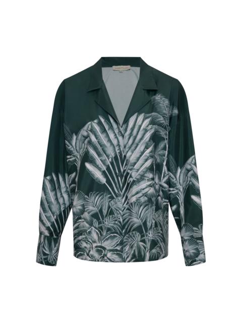 ANDRES OTALORA Oasis Printed Crepe De Chine Blouse print