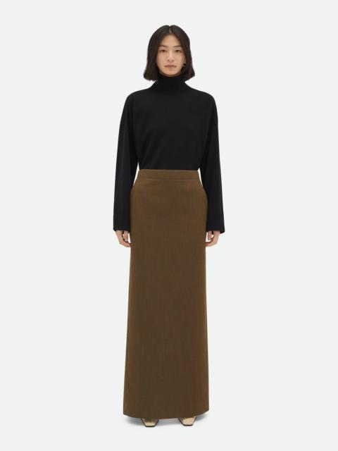 Bottega Veneta Soft Wool Twill Skirt