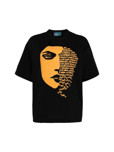 face-print T-shirt