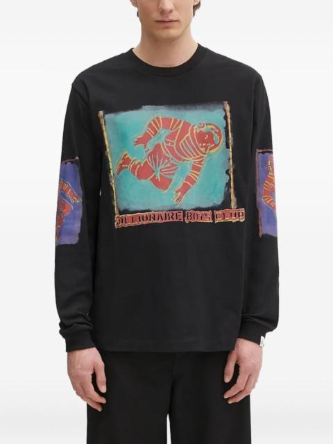 BILLIONAIRE BOYS CLUB astronaut-print long-sleeve T-shirt