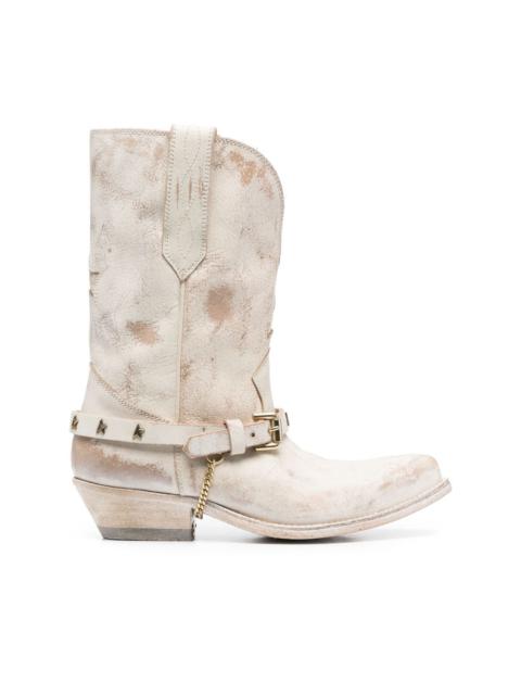 Golden Goose Low Wish Star leather boots