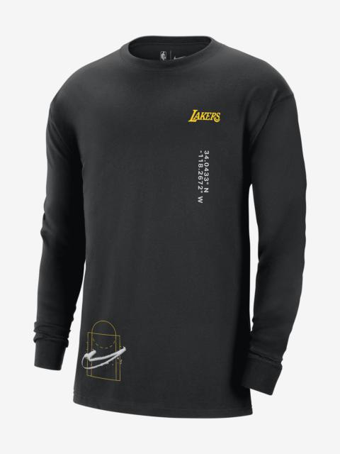 Nike Los Angeles Lakers Courtside Max90 Nike Men's NBA Long-Sleeve T-Shirt