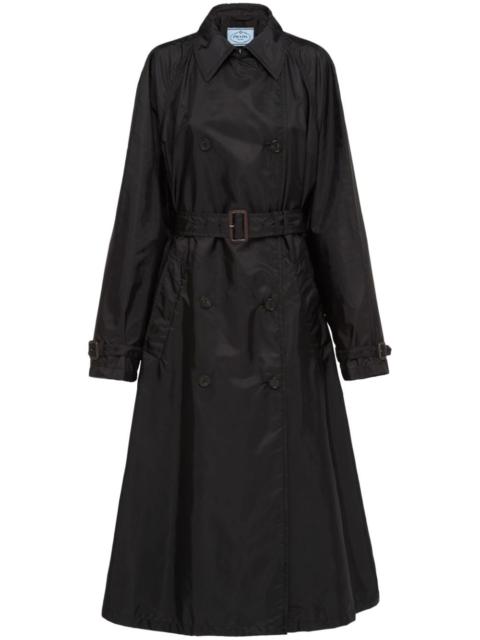 Prada Re-Nylon enamel triangle-logo coat