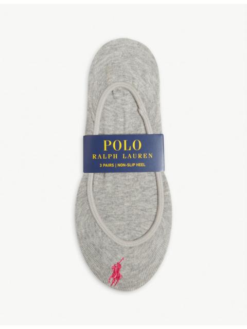Polo Ralph Lauren Cotton-blend set of three liner socks