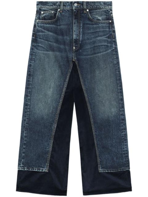 Stella McCartney contrasting straight-leg jeans