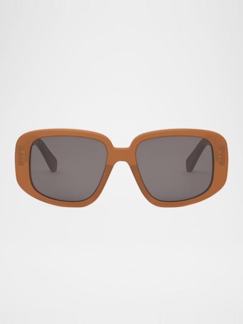 CELINE Bold 3 Dots Acetate Shield Sunglasses
