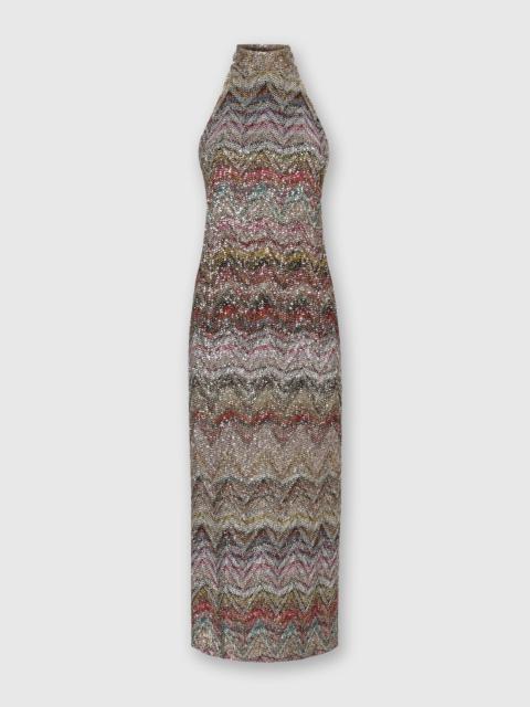 Missoni Midi Dress with Halter Neck
