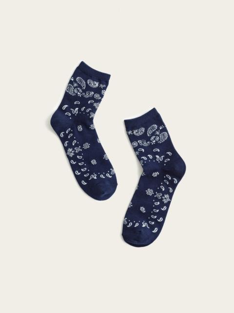 Madewell Bandana-Print Ankle Socks