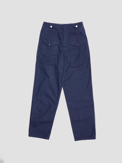 Nigel Cabourn British Army Ambulance Pant in Black Navy