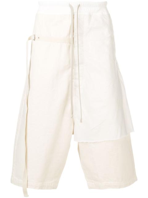 Rick Owens DRKSHDW layered track shorts