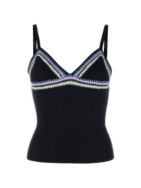 Chloé spaghetti straps knitted top