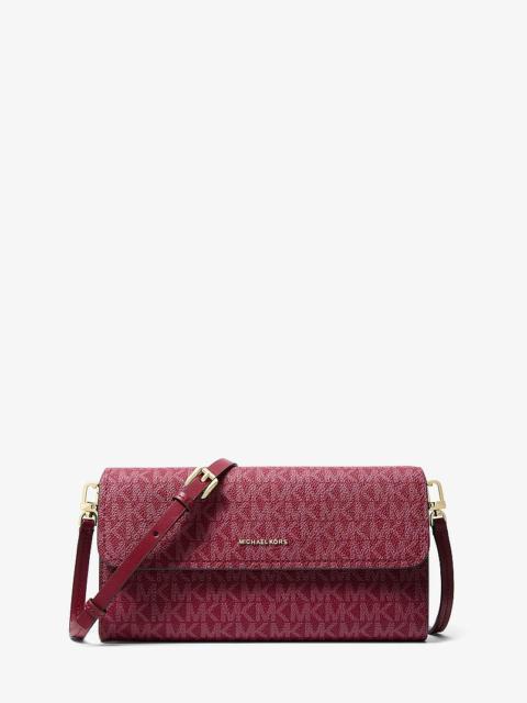 MICHAEL KORS Jet Set Small Signature Logo Convertible Crossbody Bag