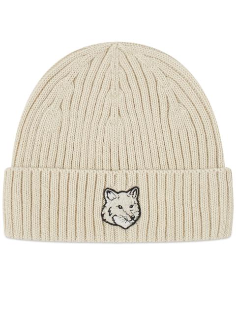 Maison Kitsune Bold Fox Head Beanie Hat