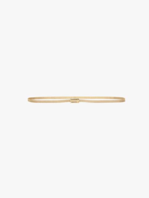 Victoria Beckham Brass Micro Dorian Belt In Light Gold