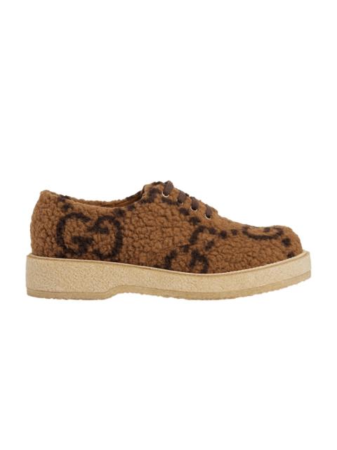 GUCCI Gucci Lace Up Shoe 'GG Canvas - Brown'