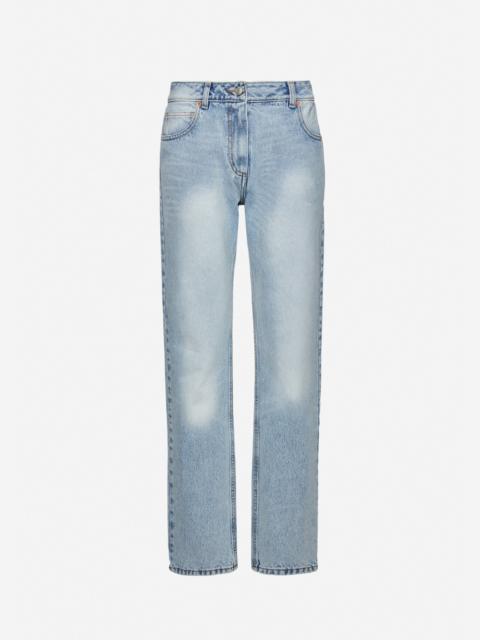 MAGDA BUTRYM Low-rise straight-leg jeans in light blue