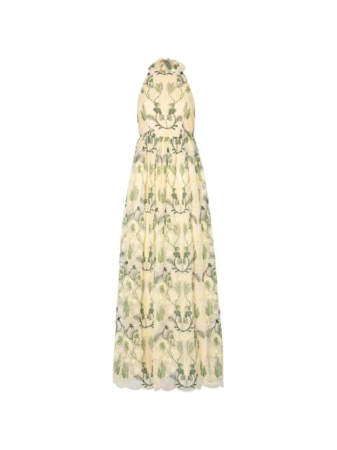 Acanella Habitat halter maxi dress