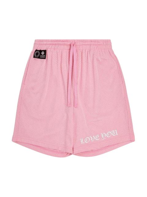 Chrome Hearts Chrome Hearts Love You Mesh Varsity Shorts 'Pink'