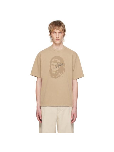 Beige 'World Gone Mad' T-Shirt