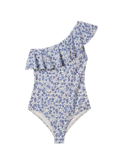 Isabel Marant Sicilya ruffled floral-print swimsuit