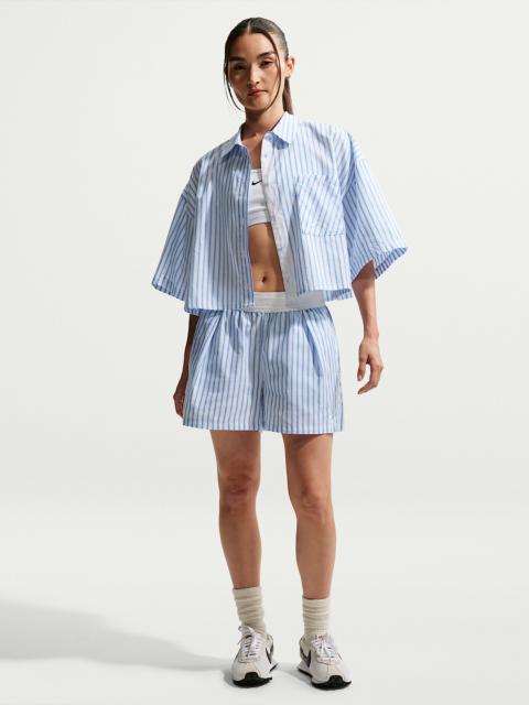 Nike Nike Sportswear Chill Poplin Women's Loose Mid-Rise Stripe Shorts