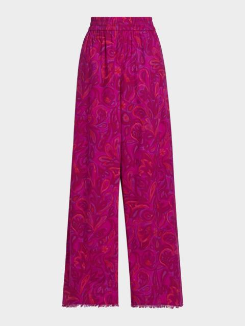 Cinq à Sept Ibbie Paisley Bloom Pants