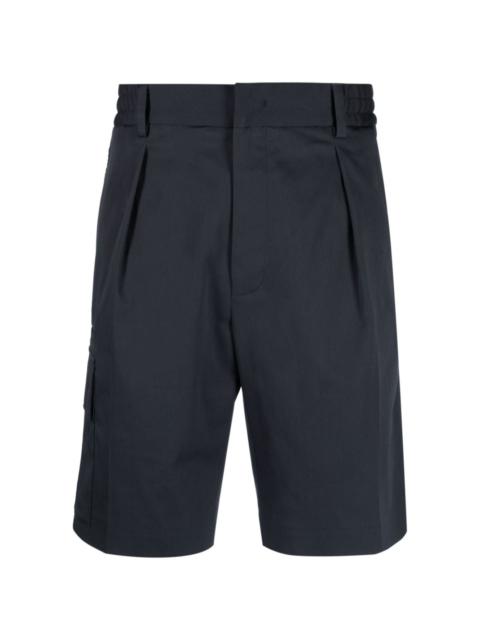 FENDI logo-trim stretch-cotton shorts