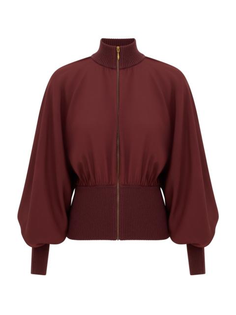 Zimmermann CLASH SILK BOMBER JACKET
