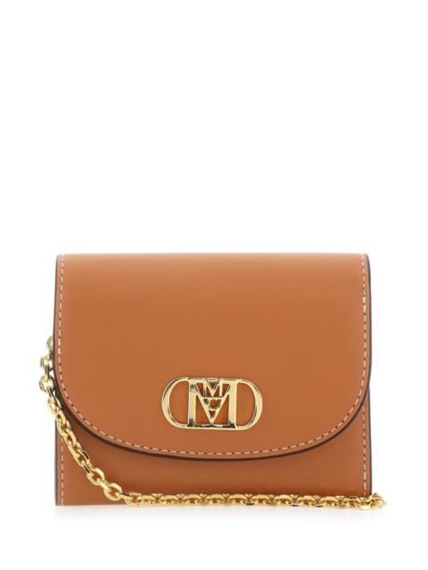 MCM Caramel leather mini Mode Travia wallet