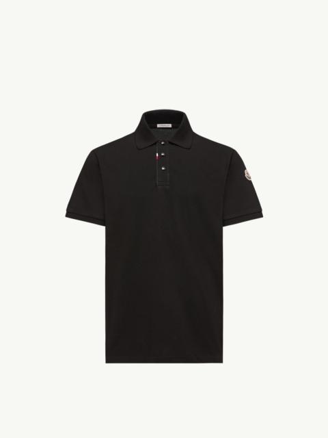 Moncler Logo Cotton Piquet Polo Shirt