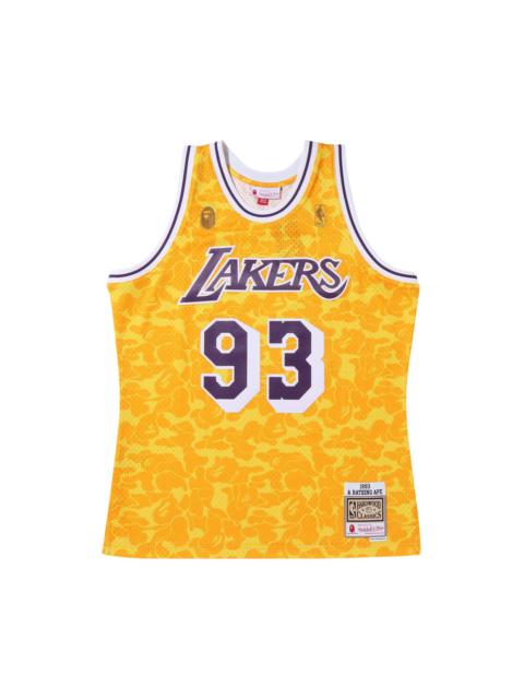 BAPE x Mitchell & Ness Los Angeles Lakers Jersey 'Yellow'