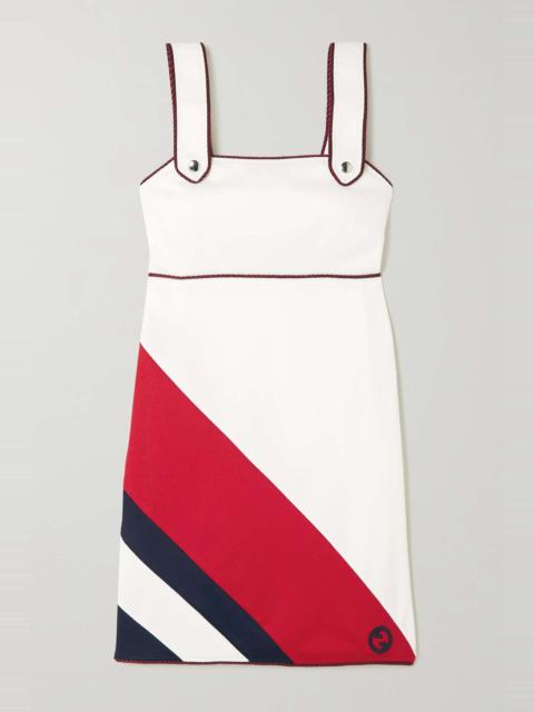 GUCCI Striped jersey mini dress