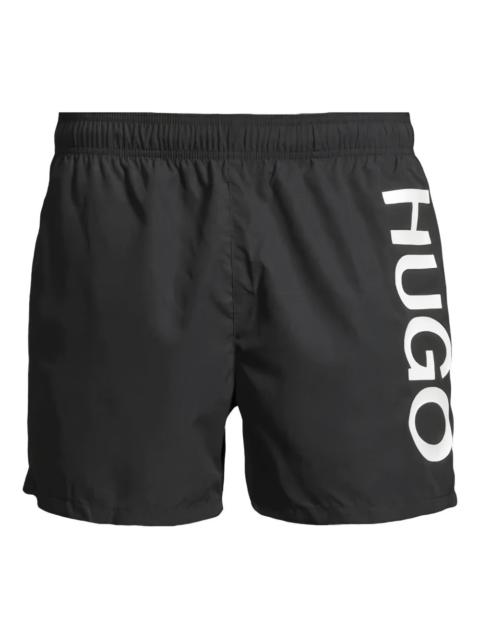 HUGO logo-detail swim trunks