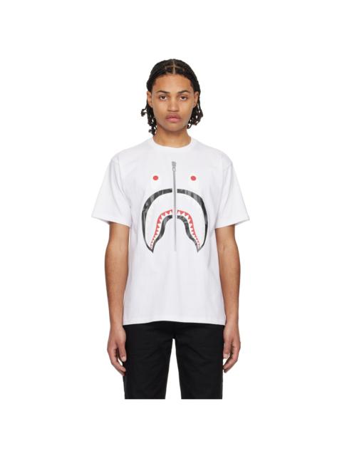 A BATHING APE® White Speed Racer Shark T-Shirt