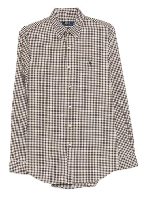 Polo Ralph Lauren checked logo-embroidered shirt