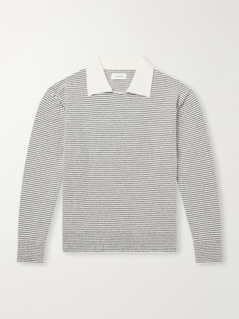 mfpen Charming Striped Wool Polo Sweater